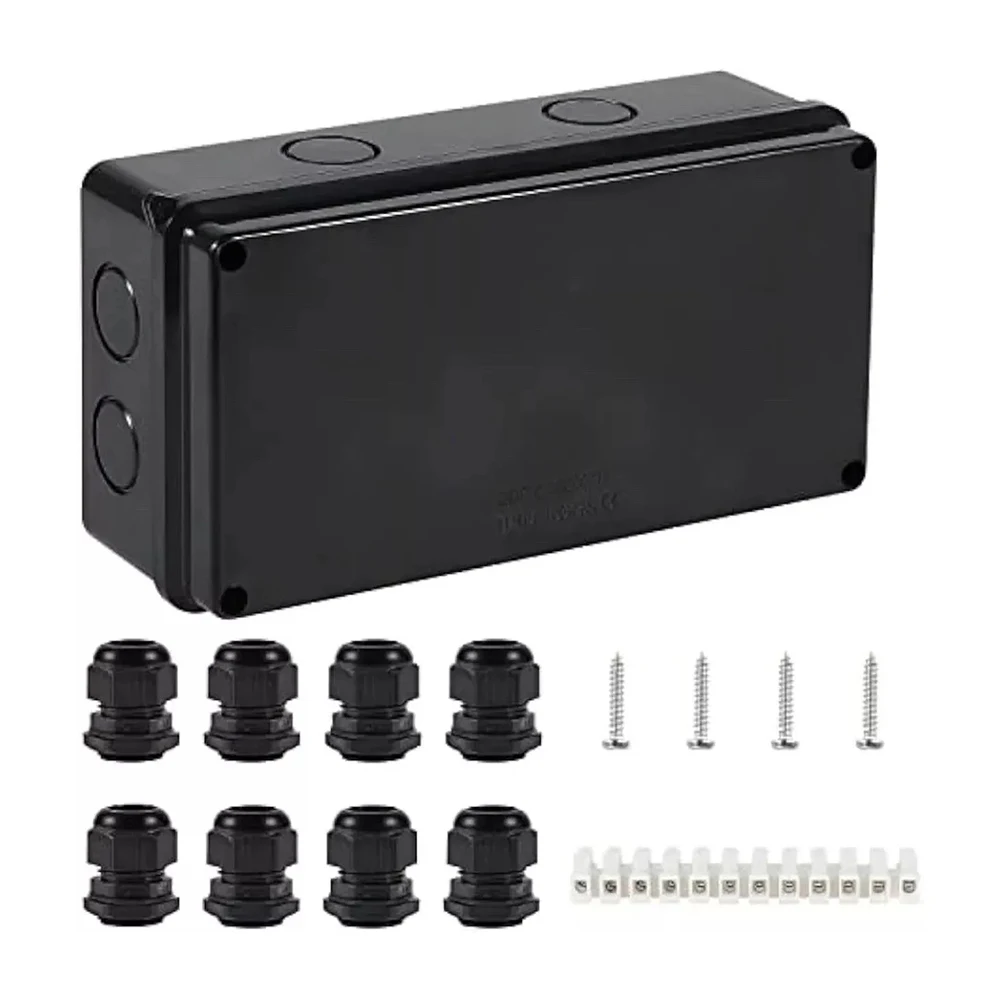 Quality Assurance in an IP65 waterproof junction box designed from reliable materials size of 150 x 110 x 70 mm