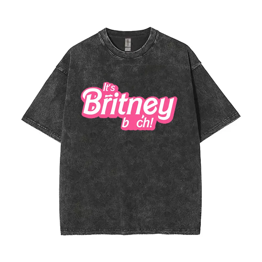 Britney Spears The Britney Tour 2001 Vintage Lavado Camiseta