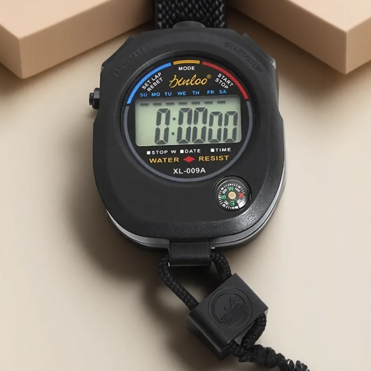 ساعة توقيت رياضية رقمية، شاشة عرض كبيرة، وظيفة إنذار وقت التاريخ للمدربين، المدربين، العدائين، اللياقة البدنية