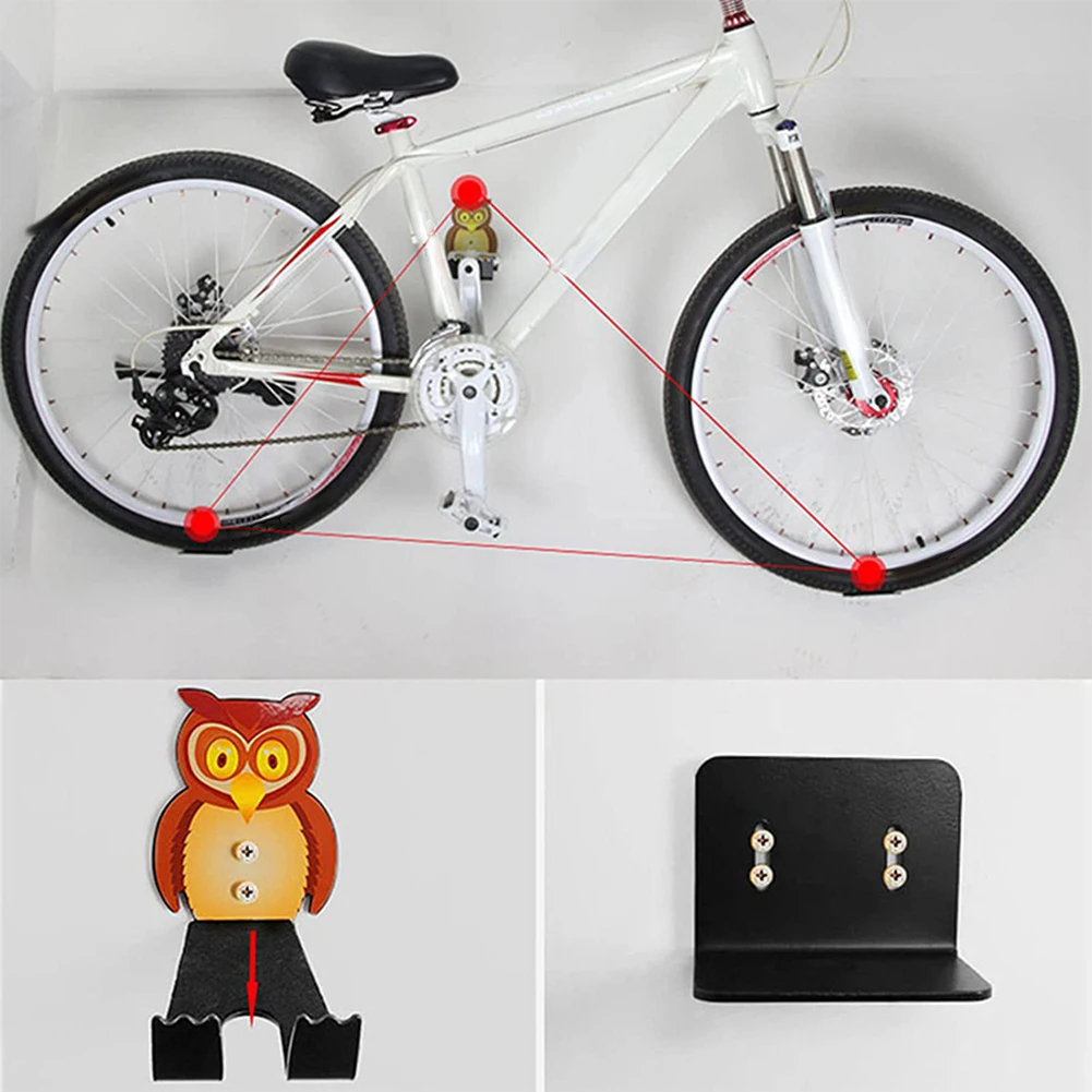 

Bike Wall Mount Hanger Horizontal Indoor Storage Bike Rack for Road Mountain Hybrid Bikes