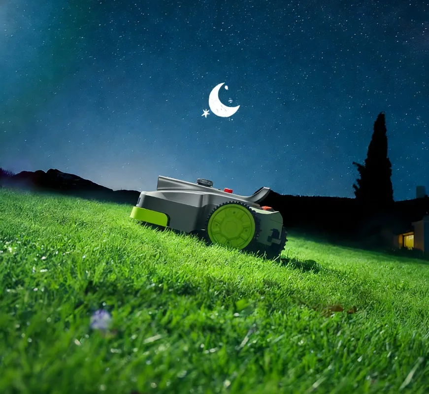 1600 robot lawn mower, wireless edge cutting, visual AI-assisted mapping, low-noise precision cutting, hand-free operation