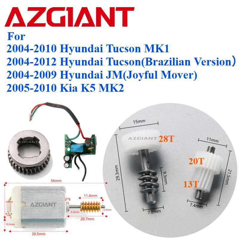 Exterior Mirror For Kia K5 Hyundai Tucson MK1 Joyful Mover MK2 Car Wing Raerview Fold Motor PCB Gear Cog Tool Hoop PCB Car Parts