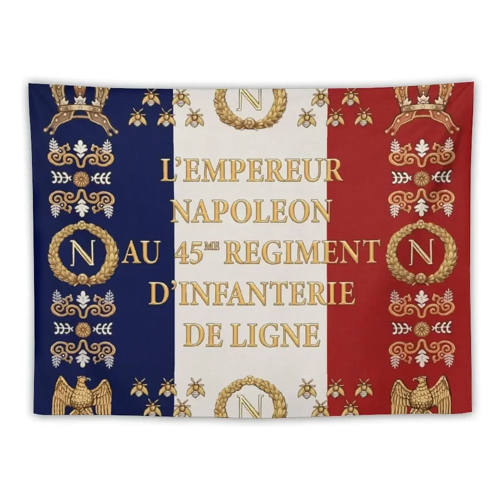 Napoleonic French 45th regimental flag Tapestry Decoration For Bedroom Decoration Wall Outdoor Decor Tapestry