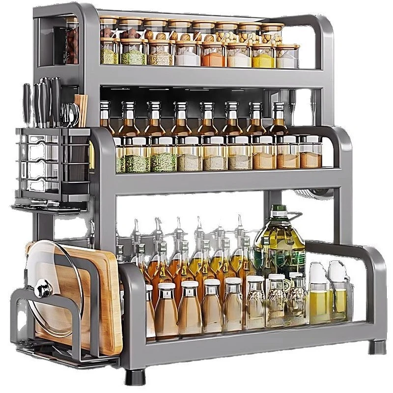 

304 stainless steel kitchen seasoning rack, chopstick knife holder