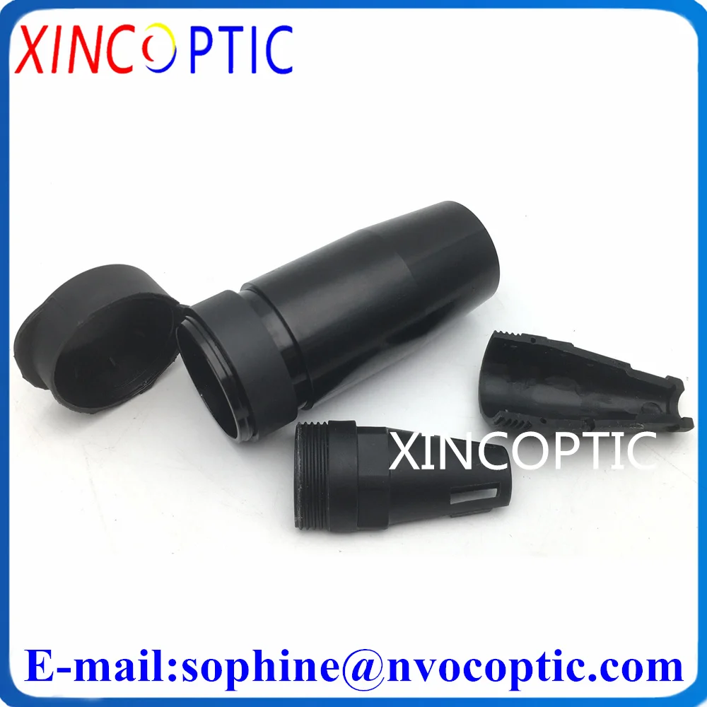 2Pcs PDLC Fiber Protector,IP67 Outdoor Waterproof PDLC/SC Fixed Cable Gland PDFC Fiber Optic Flexbile Plastic Connector Socket