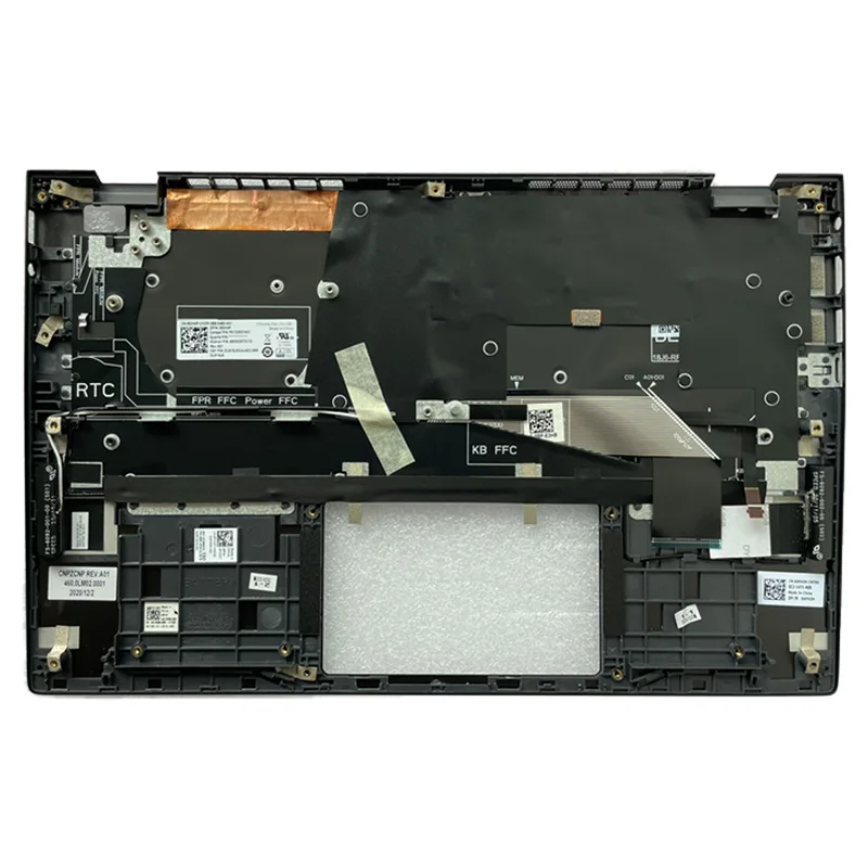 Imagem -04 - para Dell Vostro V5300 V5301 Replacemen Acessórios para Notebook Palmrest Teclado com Luz de Fundo Marrom Novo