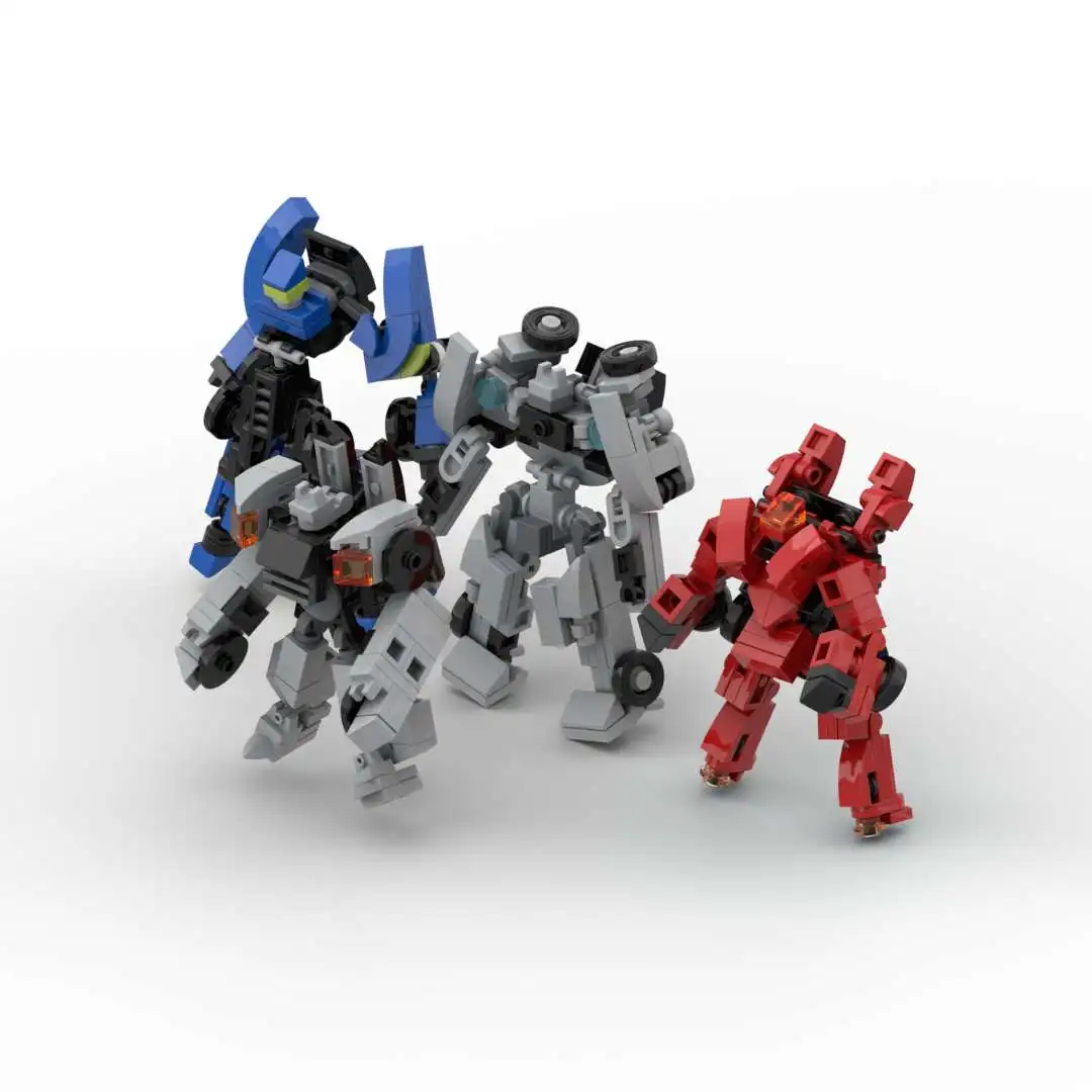 MOC Shape-shifting mini Shape-shifting Mecha exoscheleton Car series robot puzzle building blocks giocattolo regalo di compleanno del ragazzo