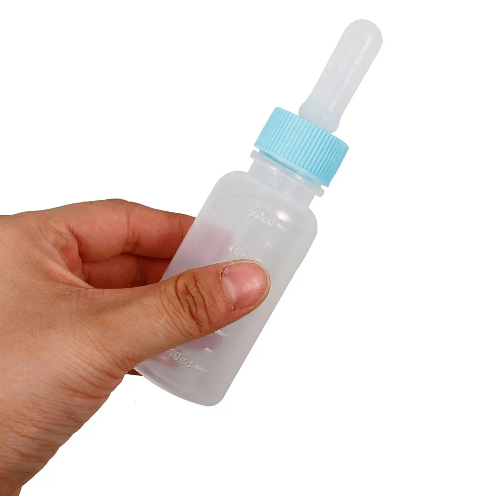 

2 Pcs Pet Bottle Baby Bottles Dog Feeding Calf Milk Feeder Cat Pp Kitten Goat Animals Nurser