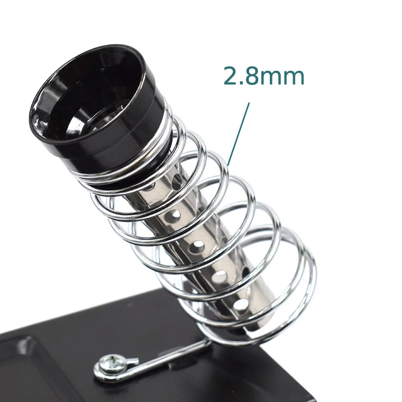 Double Tube Spring Soldering Iron Stand Holder with 5pcs Sponges for Electric High Temperature Resistance Welding Accessories