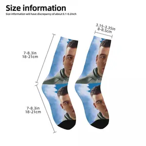 That 3D men print socks, funny half tube, unisex 6 Main Sales Quevedo - №3