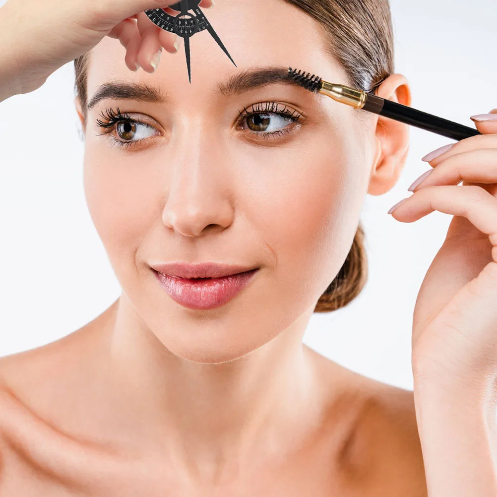 

Eyebrow Measuring Ruler Shaping Tool Trimming Auxiliary Shape Plastic Eyebrows Beginner