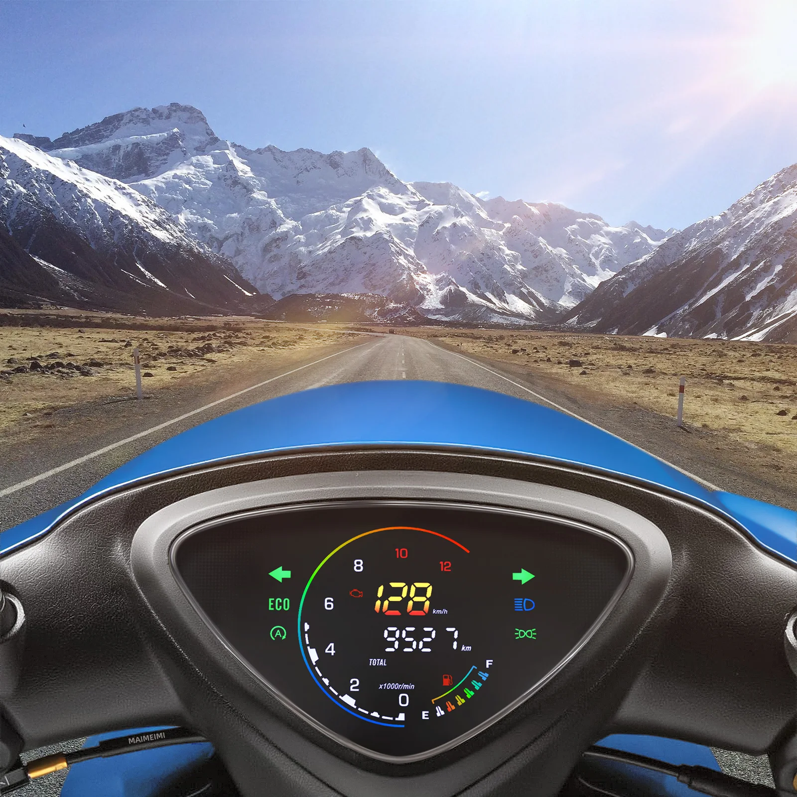 

For YAMAHA Mio Sporty/Mio Amore/Mio Smile BJ Motorcycle LCD Digital Speedometer LED Digital Dashboard 12000RPM Gauge
