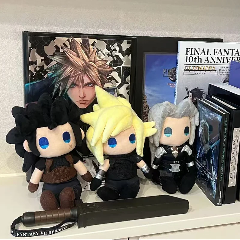 

Genuine Ff7 Game Cloud Strife Sephiroth Zack Fair Cute Plush Doll Toys Collection Friends Christmas Gifts