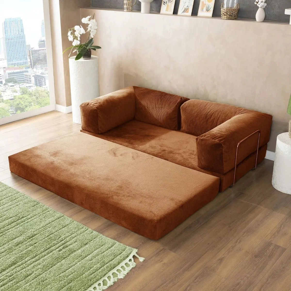 

Factory Modern Minimalist Expandable Compression Furniture Small spaces living room Multi-Functional Sofa Bed