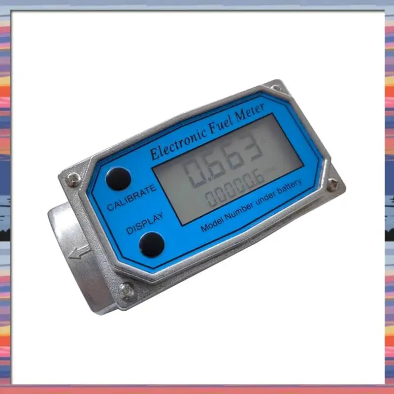 AFBC 1 PCS Flow Meter 1Inches Digital Flow Meter Aluminum Alloy Fuel Meter Turbine Flow Meter & Digital Meter In Industry-Grade