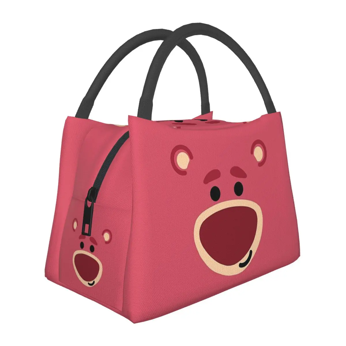 

Lotso Huggin-Strawberry Bear Lunch Bags Insulated Bento Box Lunch Tote Picnic Bags Cooler Thermal Bag for Woman Student School