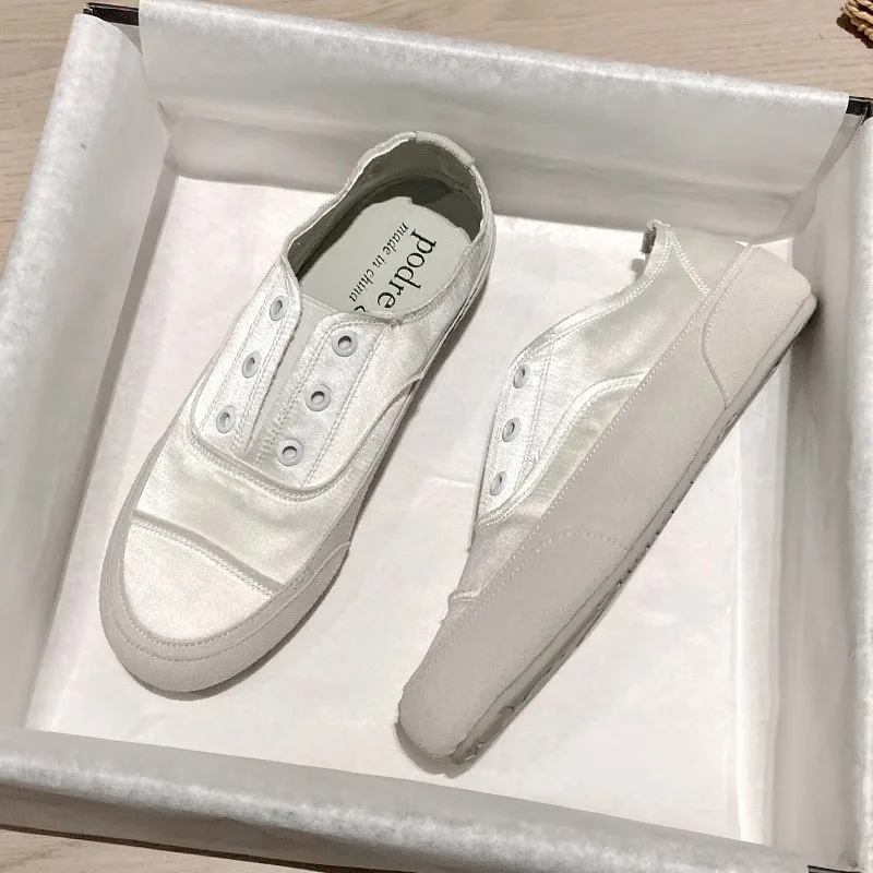 

Туфли без шнуровки для женщин Женская обувь Повседневные кроссовки с лентой без шнуровки Новое маленькое платье Удобная летняя обувь для отдыха на плоской подошве без шнуровки Sh