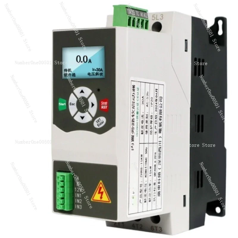 

Built in bypass soft starter 18.5/22/30/37/45/55/75KW three in and three out no AC required