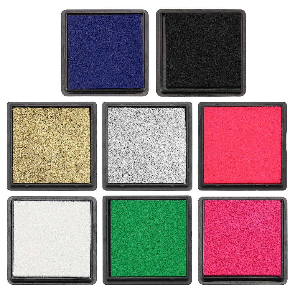 Set Alat Tulis DIY Scrapbooking Inkpad dengan Warna Gradasi untuk Album Diary untuk Guru Sekolah Siswa Stempel Ornamen