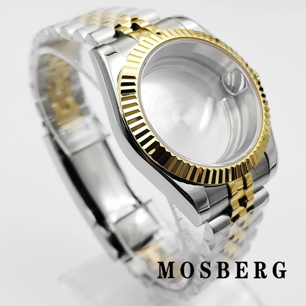 39 مللي متر 36 مللي متر NH35 ساعة حافظة الفولاذ المقاوم للصدأ الياقوت الزجاج ل NH35 NH36 ETA2824 ST2130 Miyota8215 8205 حركة ملحق جزء