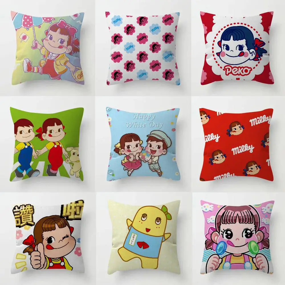 

Personalized Pillow Cover Kids Bedroom Wild Party Decor Pillowcase kid Birthday shower Gift funny cute F-Fujiya candy anime