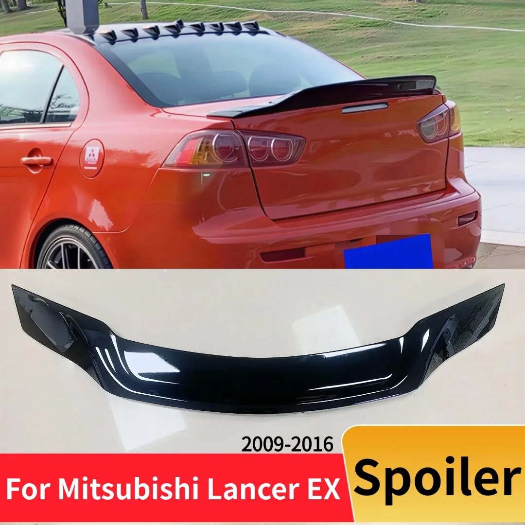 

Для Mitsubishi Lancer EX 2009-2016 спортивный багажник, обновленный комплект для губ, спойлер на заднее крыло, аксессуары для тюнинга, стиль R, глянцевый черный