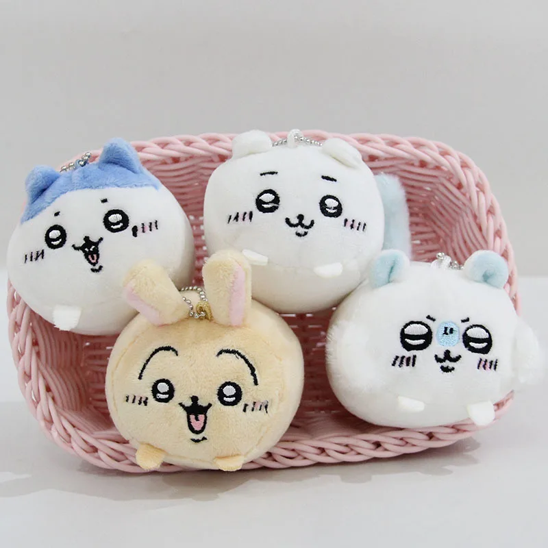 4 stili Kawaii Chiikawa peluche ciondolo portachiavi borsa ciondolo animali di peluche Hachiware peluche ornamenti per bambole regalo di compleanno