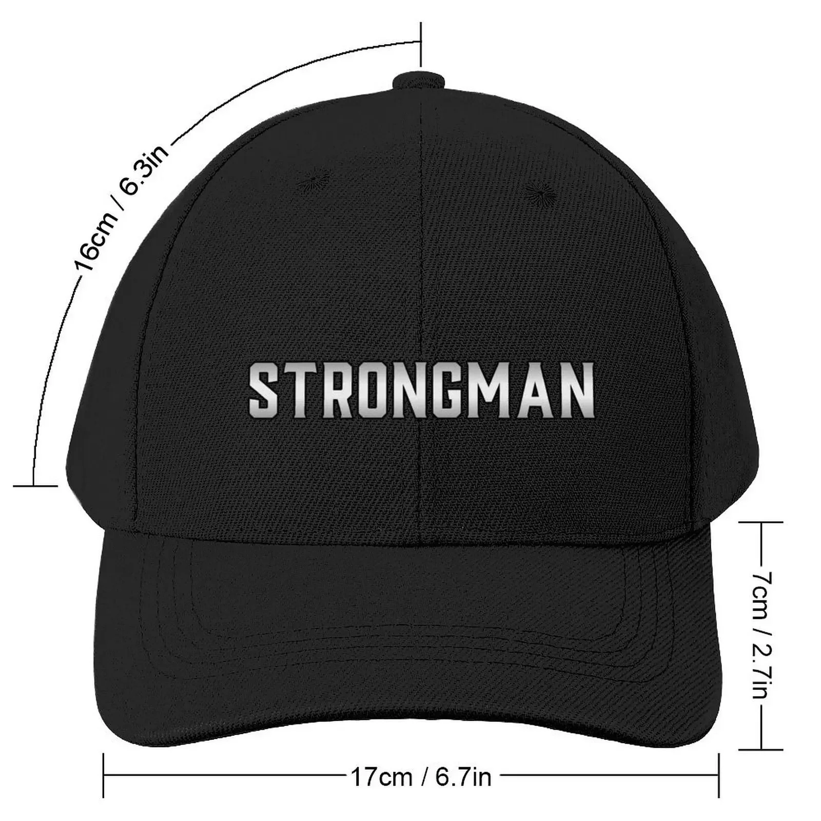 STRONGMAN (Silver Shine) Baseball Cap New In The Hat Dropshipping Designer Hat Women's Golf Clothing Men's