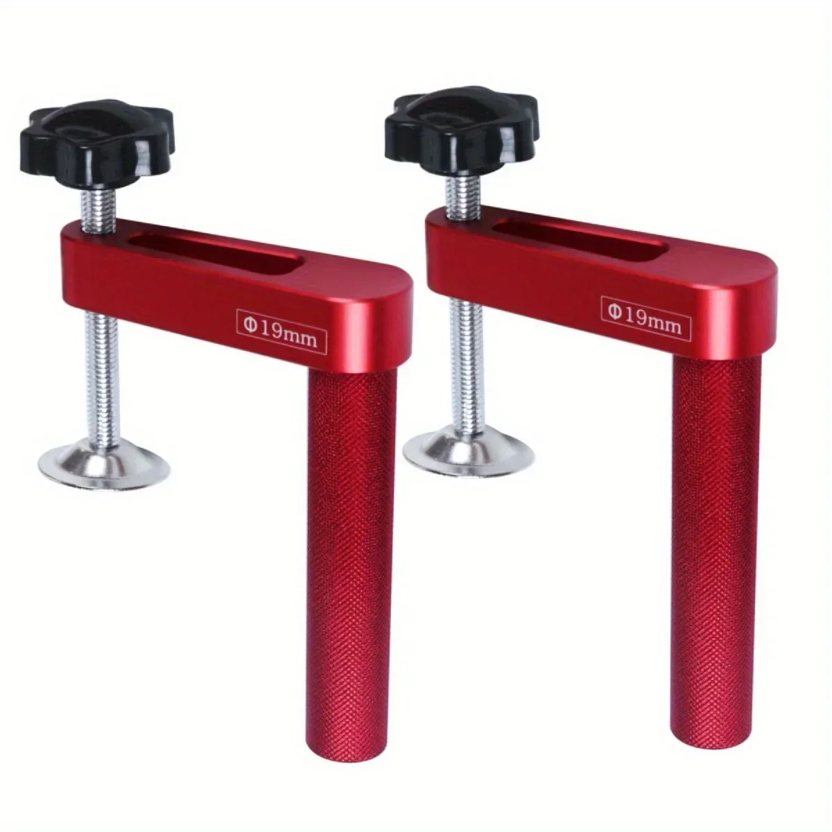 1/2/4PCS Aluminum Alloy Dog Hole Clamp 19mm/20mm Woodworking Bench Stop Desktop Fixed Clip - Woodworking Hold down Clamps