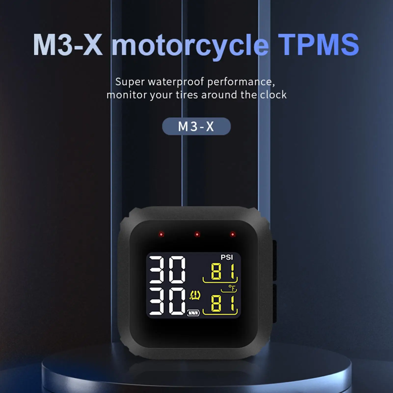 Digital Tire Gauge Multifunctional Portable Meter Digital Pressure Gauge For Auto Truck Vehicle Automotive Repair Road Trip Bike