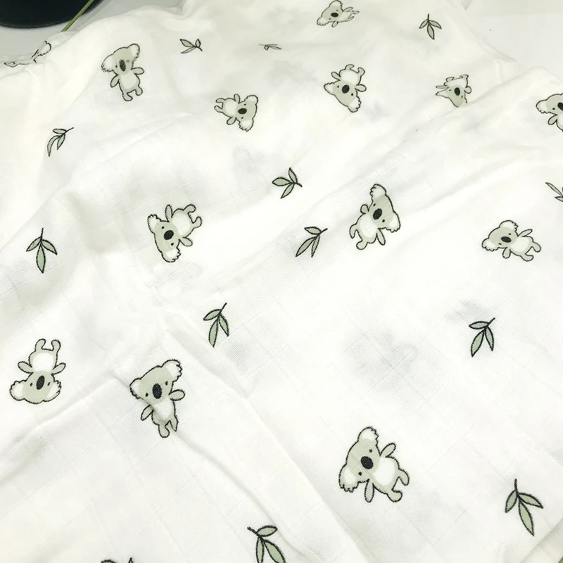 كوالا 120x120 سنتيمتر الخيزران القطن الطفل التقميط لينة الوليد التفاف البطانيات الطفل الشاش قماط بطانية قماط بطانية #6