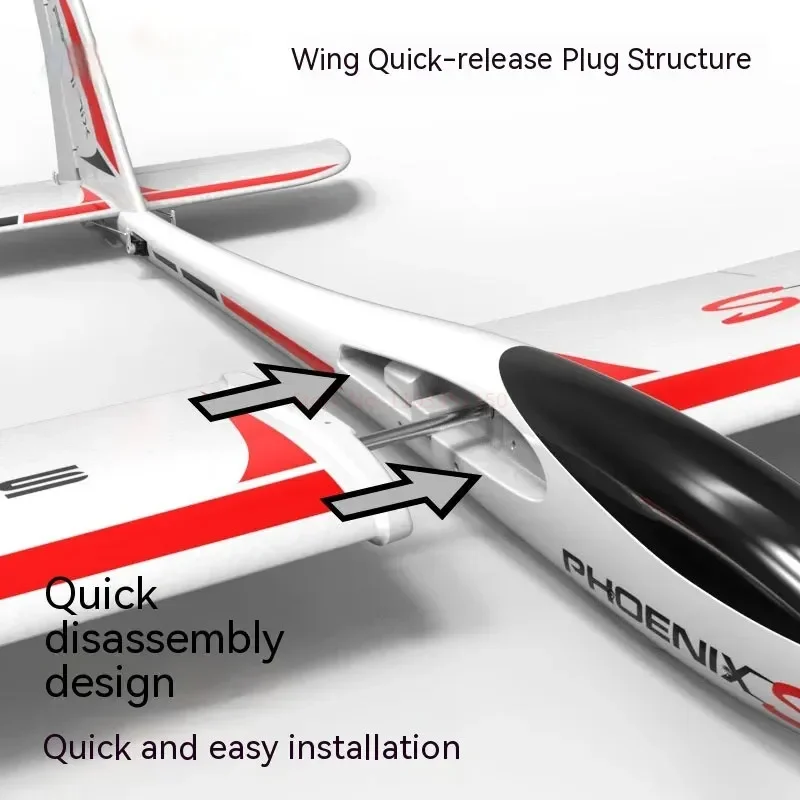 Volantex Rc zdalnie sterowany samolot 1.6m feniks S 1.6m rozpiętość skrzydeł Model elektryczny szybowiec puszczania samolotów Pnp742-7