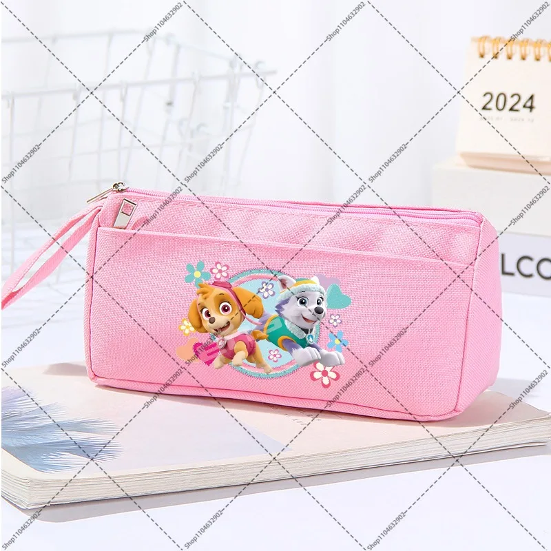 Paw Patrol Cute Pencil Case Chase Skye Cartoon Anime Pattern Printed Stationery Students Back To School Pencil Pouch Party Gifts