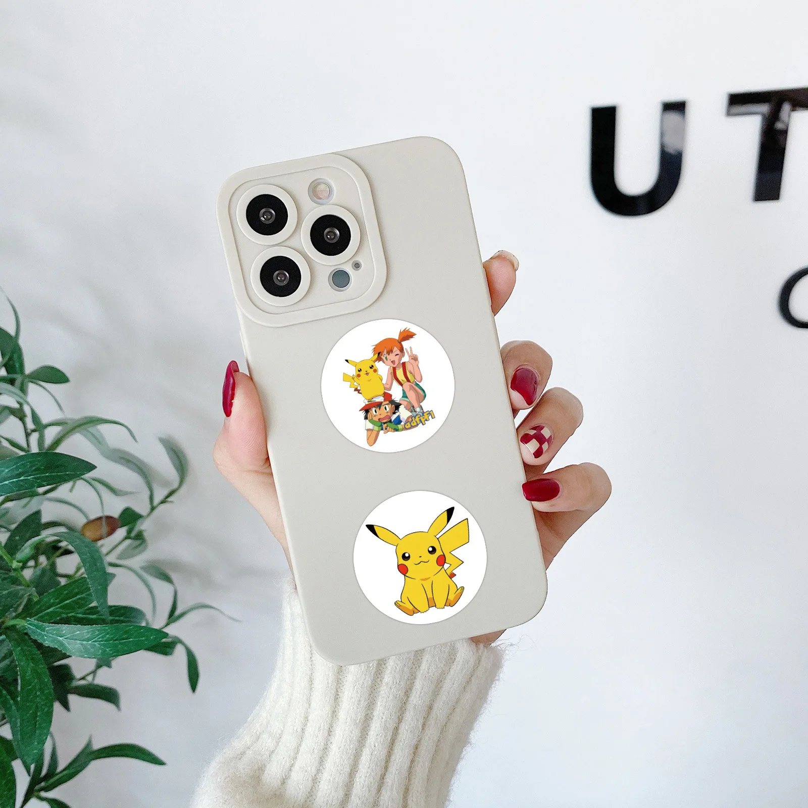 500 Stück Pokemon Pikachu Siegelaufkleber, niedliche Cartoon-Anime-Aufkleber, rund, DIY-Dekoration, Album, Tagebuch, Etikett, Graffiti – Detail 8
