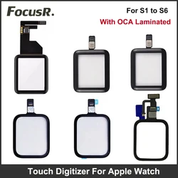 Touch Screen Digitizer Glass Lens Panel + OCA For Apple Watch Series 1 2 3 4 5 6 SE 38mm 40mm 42mm 44mm Touchscreen Replacement