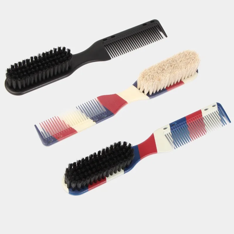 New Professional Barber Shaving Beard Brush Removal Neck Dusting Horse Hair Brushes Face Mustache Salon Cleaning Styling Tools