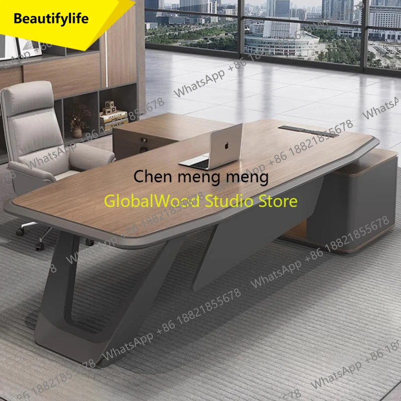 

Офисный стол A38 для учебы, съемный стол Boss L, регулируемый по высоте, для комнаты и офиса, в стиле середины века, Bureaux De Travail Machi