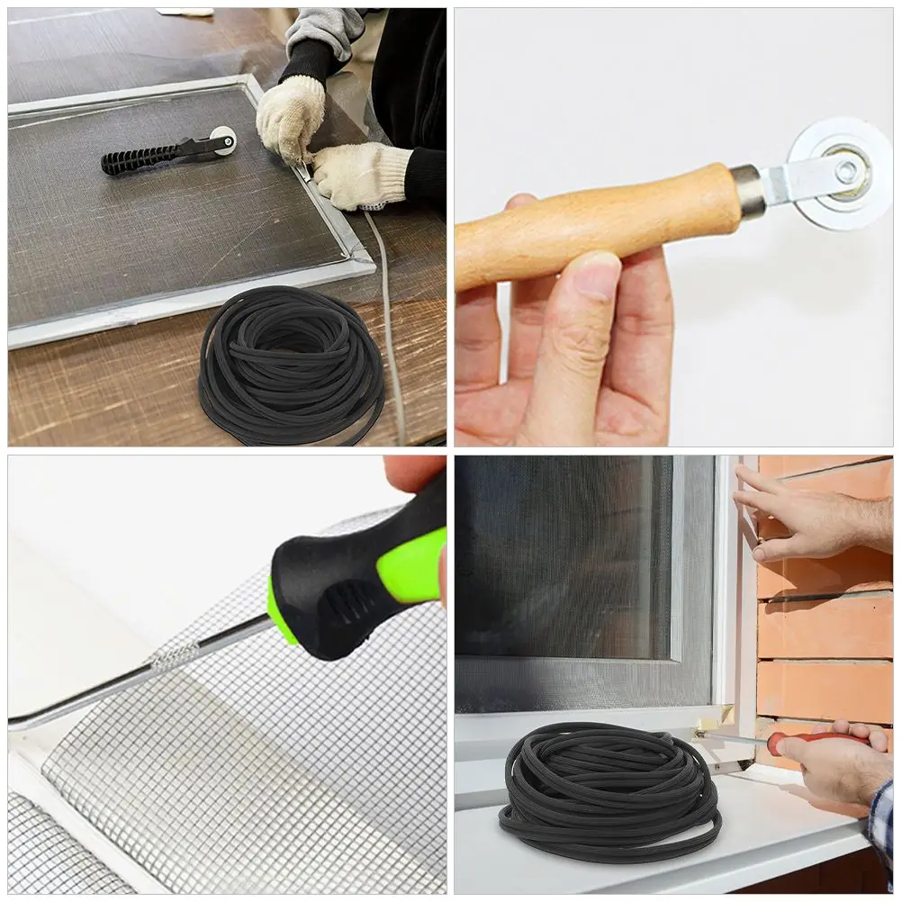 Bildschirm Fenster Roller Set Griff Ratsche Druck Rad Kits Tür Spline Schiebe Gaze