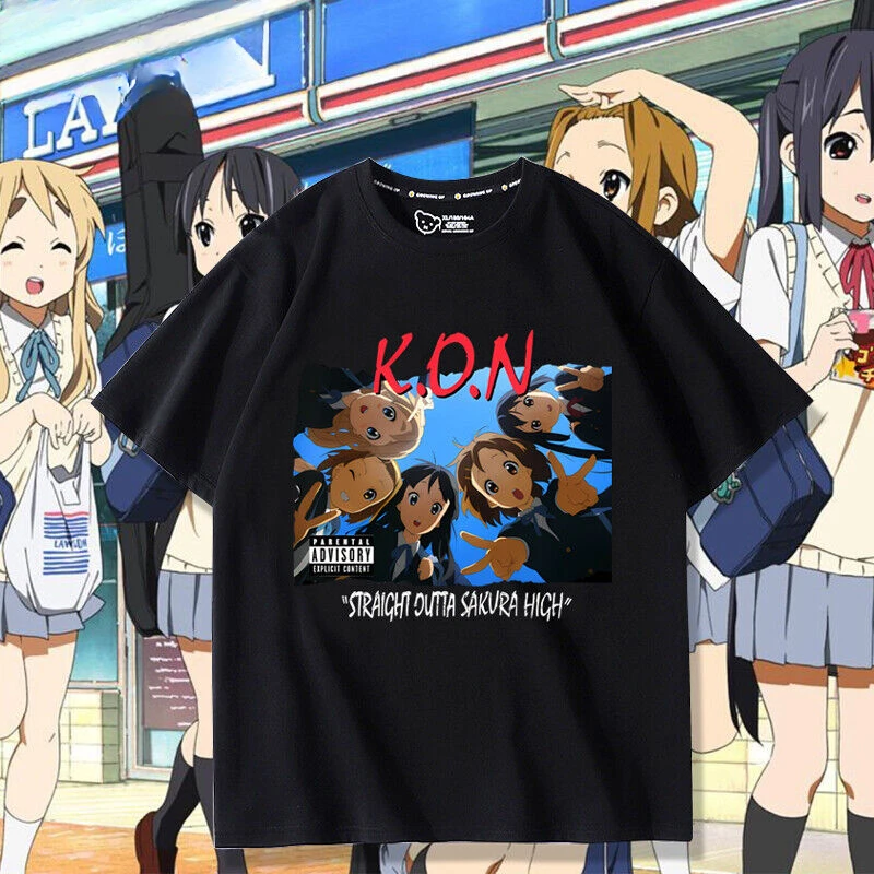 K-ON Hirasawa Yui Anime Cosplay T-shirt Short Sleeve Unisex Men Woman TEE