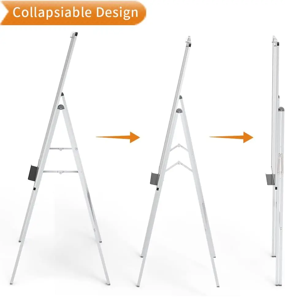 Magnetic H-Stand Whiteboard/Adjustable Dry Erase Easel,36 x 48 Inches