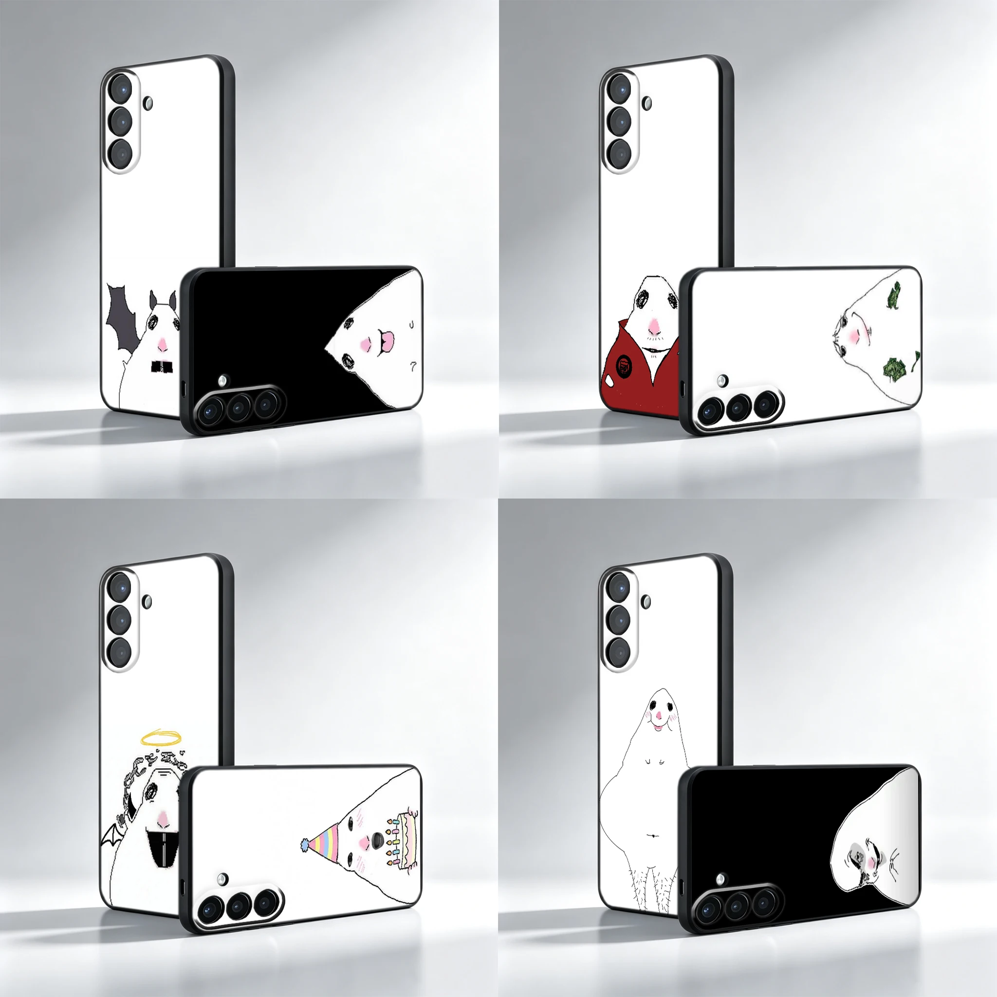 Ultra Bizarre Abstract Hamster Phone Case For Samsung A53 A52S A33 A32 A23 A22 A13 A12 A03S A02 Note 10 20 Ultra A73 A72 M22 M32