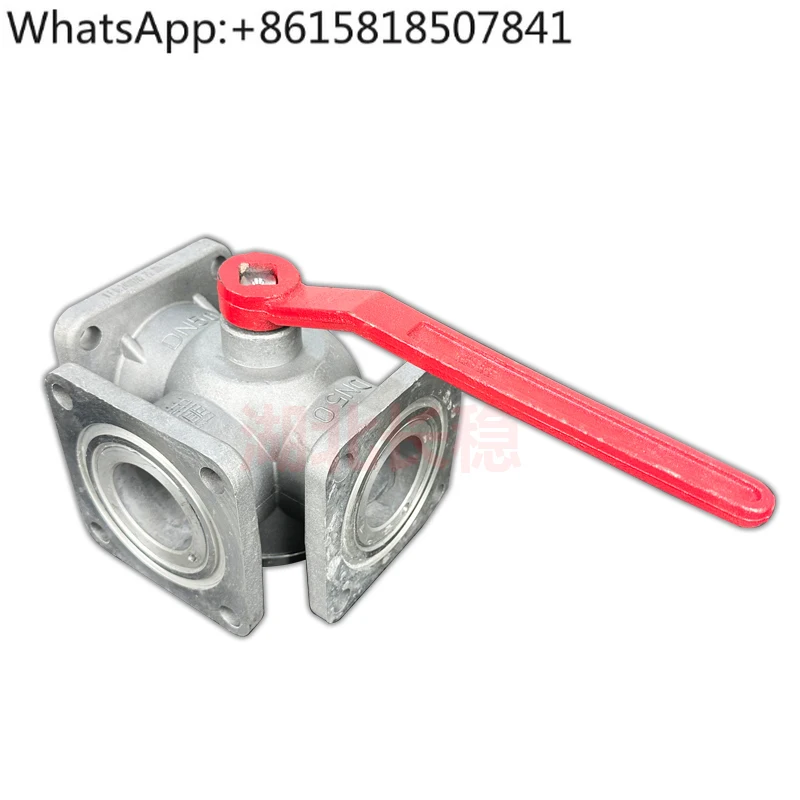 

Sprinkler accessories Oil tanker four-position three-way ball valve Aluminum alloy water inlet valve 65 switch DN50