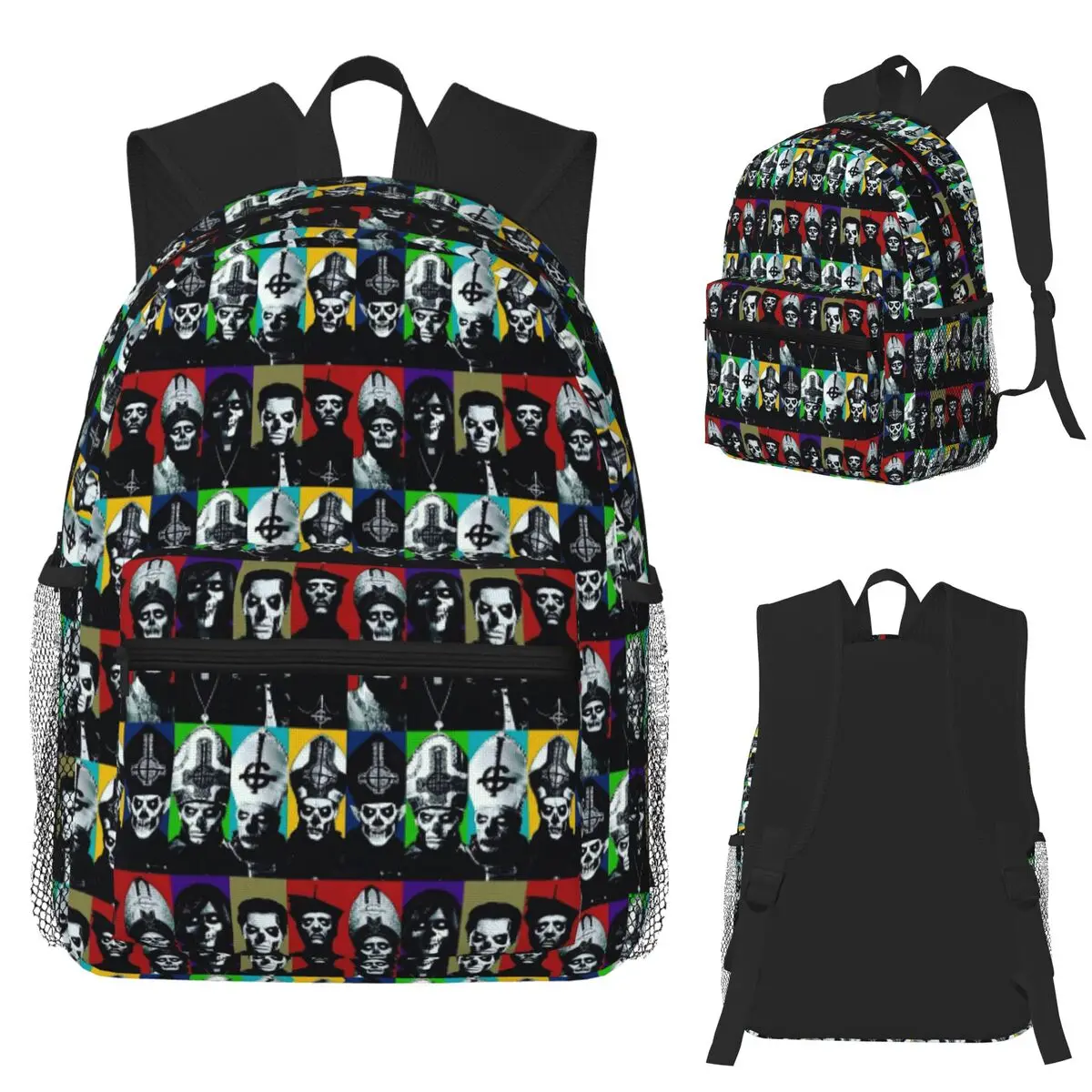 

Призрак Б.К. Студенческий рюкзак Band, школьная сумка, походный дорожный рюкзак для мужчин и женщин, сумки на плечо