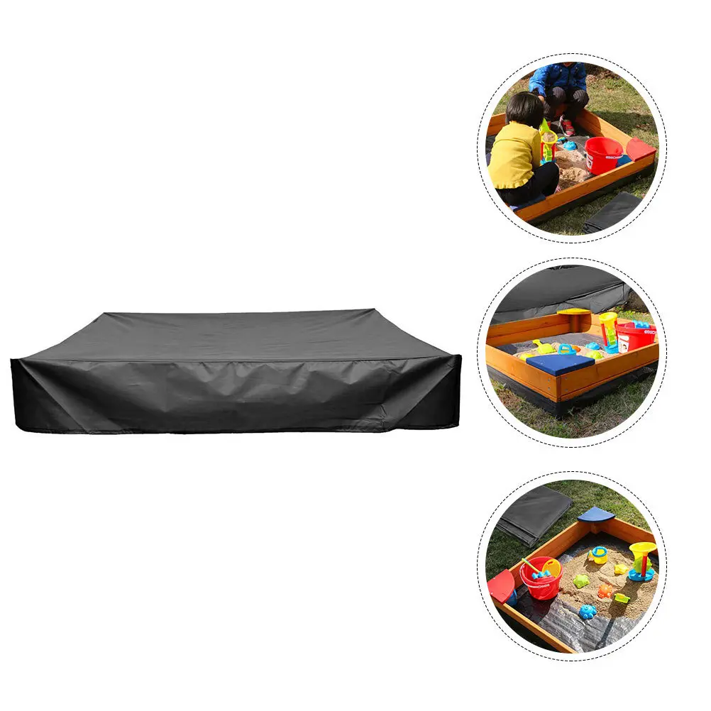 

Sandbox Cover Oxford Cloth Waterproof Canopy Dustproof Garden Protection Cover Drawstring Closure