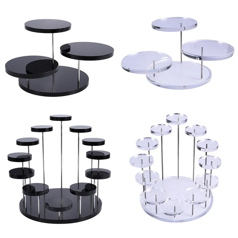 Cupcake Stand Acrylic Display Stand For Jewelry/Cake Transparent Dessert Rack Wedding Birthday Party Decoration Tools