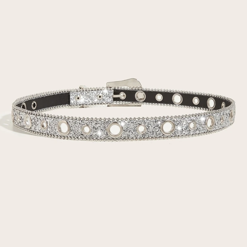 Bling Belt For Jeans Cowgirl Waistband Belt Crystal Belt DXAA