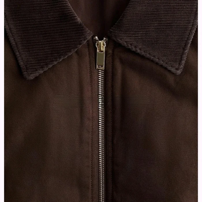 Jesienna Nowa Elegancka Kamizelka Bez Rękawów z Kołnierzykiem, Modna, Uniwersalna, z Kołnierzykiem z Sztruksu, Model 309092, Damska, Do Pracy, Poliestrowa F...