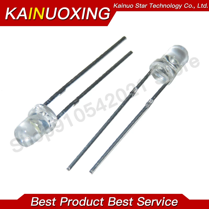 3MM LED Light Mixed Kit 5 Colors Red Green Yellow Blue White 500PCS Total Round Lamp Beads Electronic Experiment Set