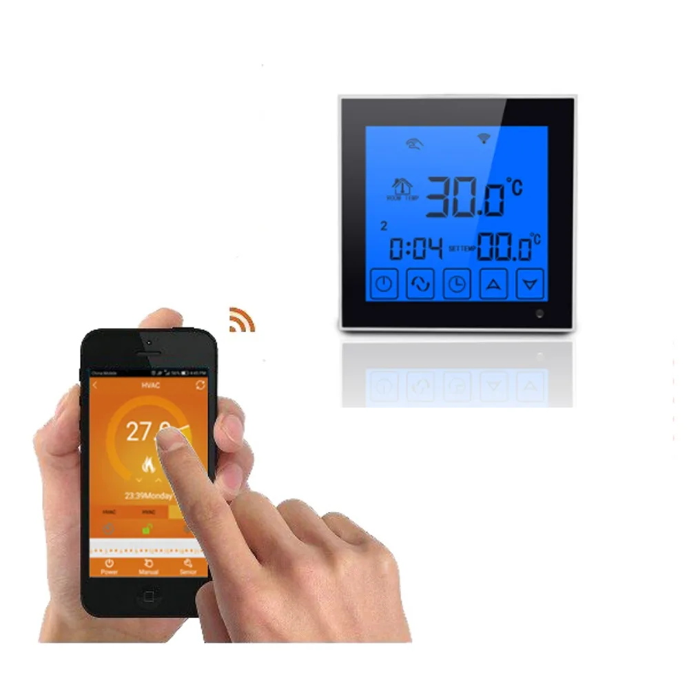 

Heisen Wifi Electric Heating Element Temperature Control Thermostat Electric Panel Thermostat