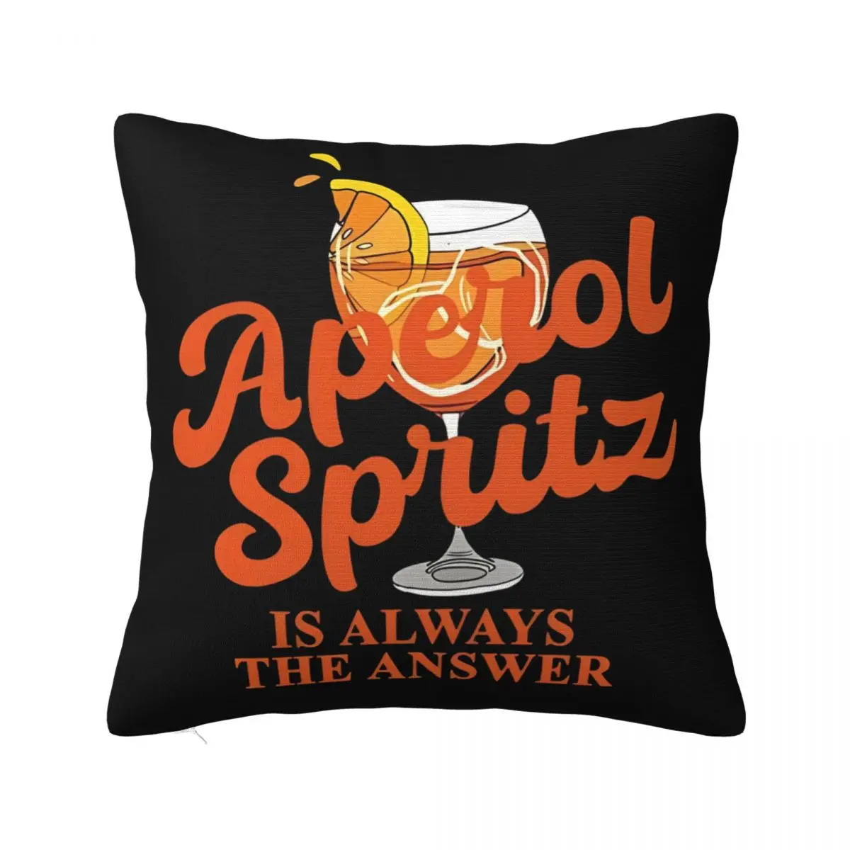 Quotes Cocktail Alcohol Drink Pillow Case Aperols Spritz Cushion Covers Funny Zippered Decor Pillowcase for Living Room 40*40cm